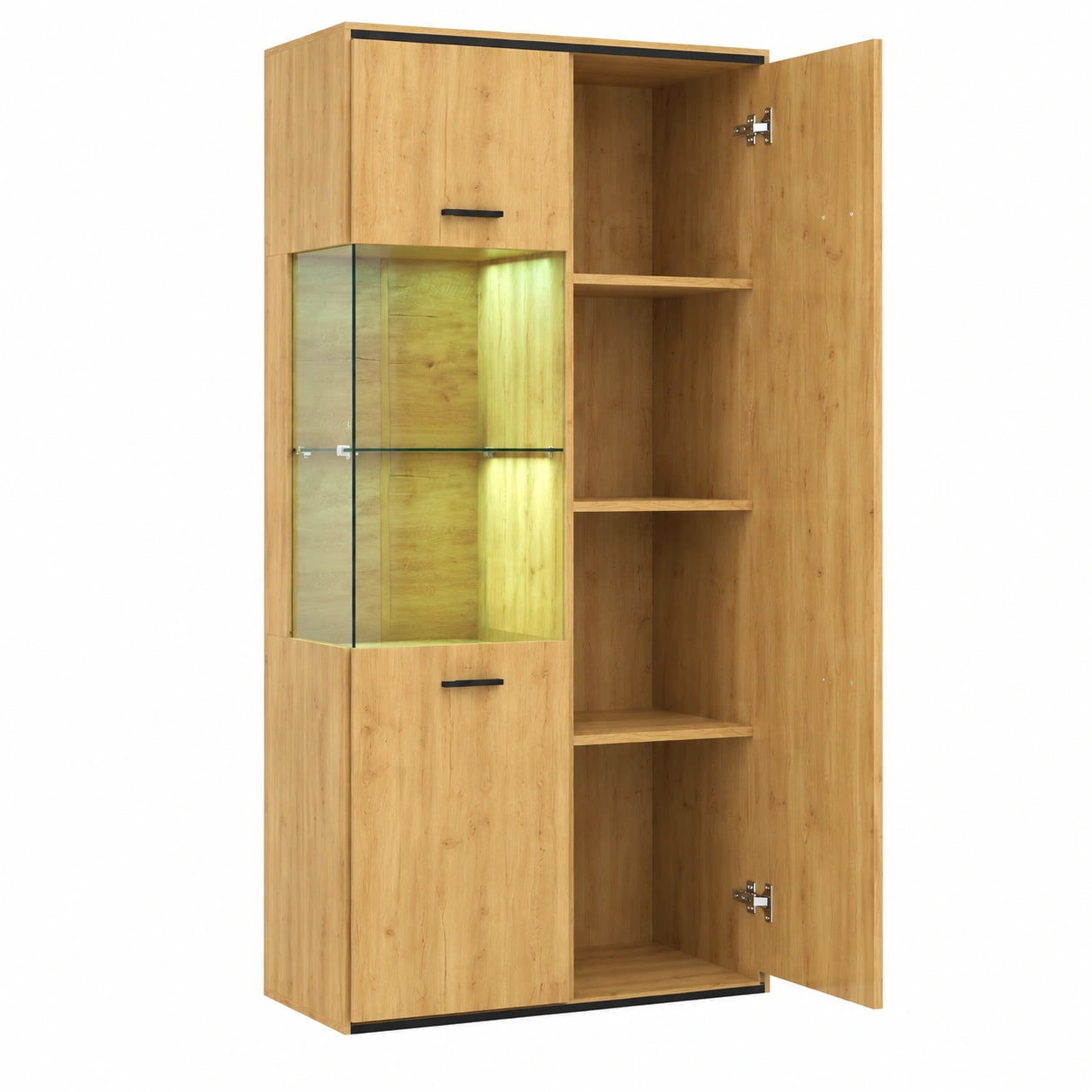 vitrine-a-led-avec-etageres-en-verre-et-portes-vitrees-azlkv10812st