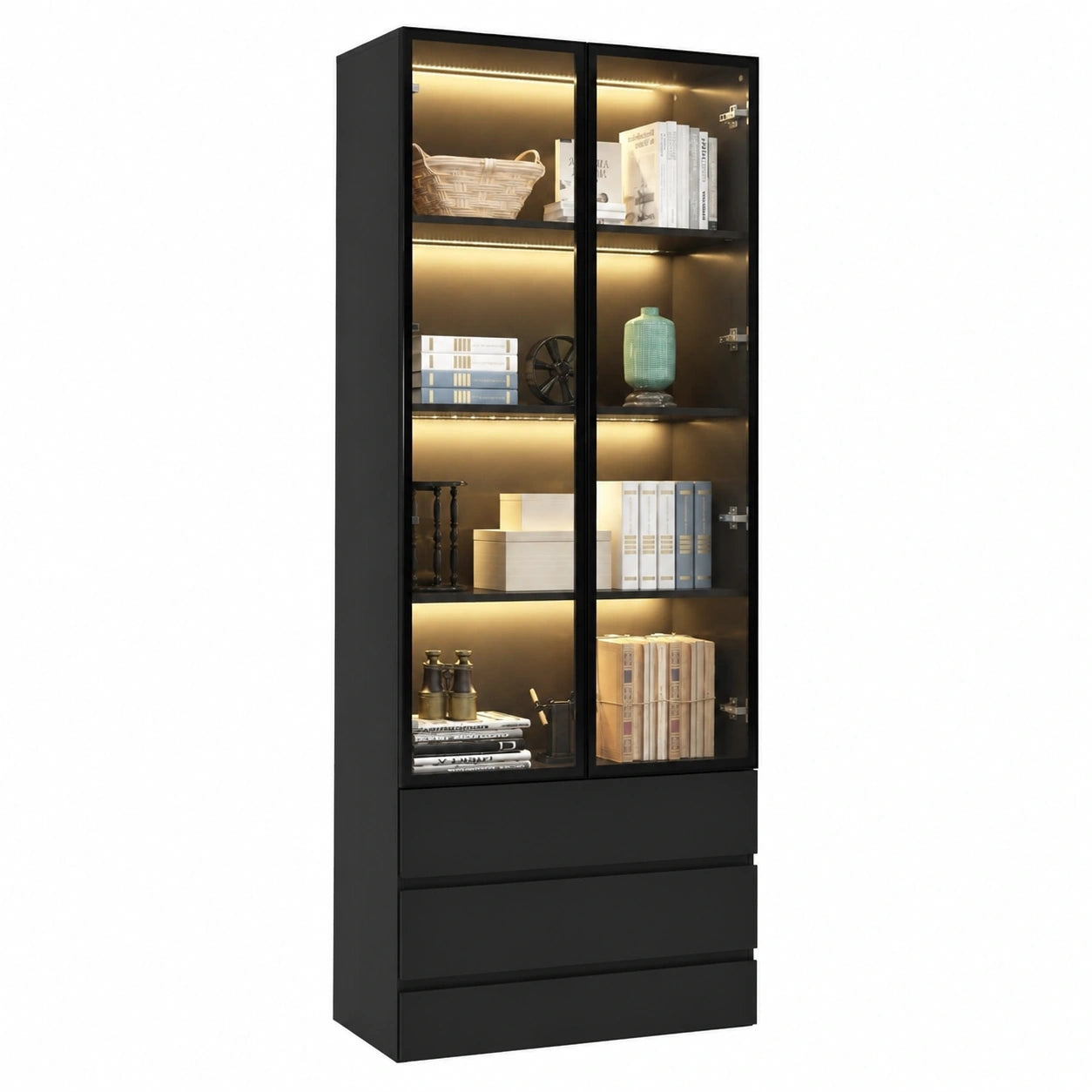 armoire-de-rangement-etagere-a-portes-vitrees-200cm-jskxb10847un