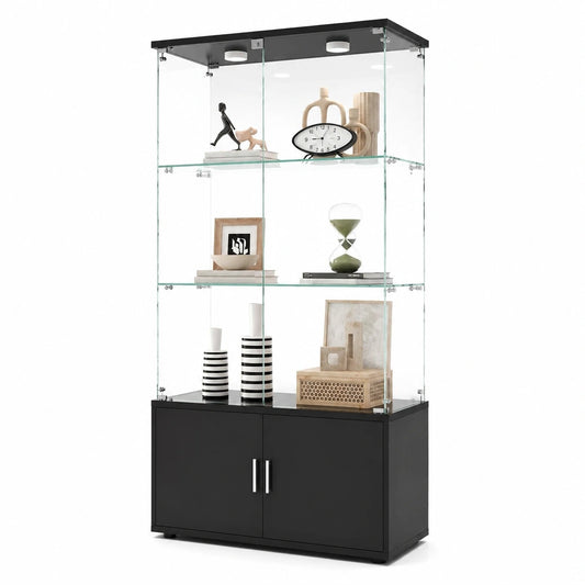 vitrine-led-3-etages-4-portes-pour-salon-elfhg10779aa